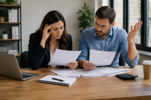 Massachusetts business owner comparing S-Corp vs LLC tax structures with a CPA to determine the best option for tax savings and business growth.